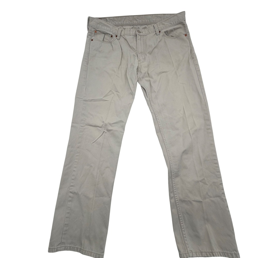 Levi 511 Slim Fit Gray Khaki Twill Pants Mens 40x32 Red Tab 00511-1609 - Picture 5 of 8